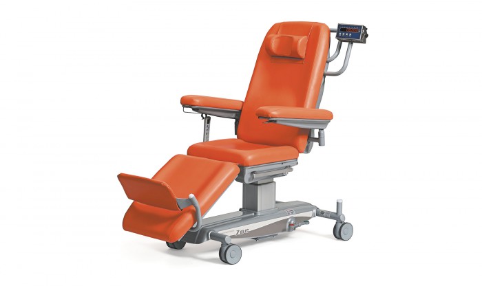 Ergonomic patient chair - MEMORY - Favero Health Projects - manual / on  casters / with legrest